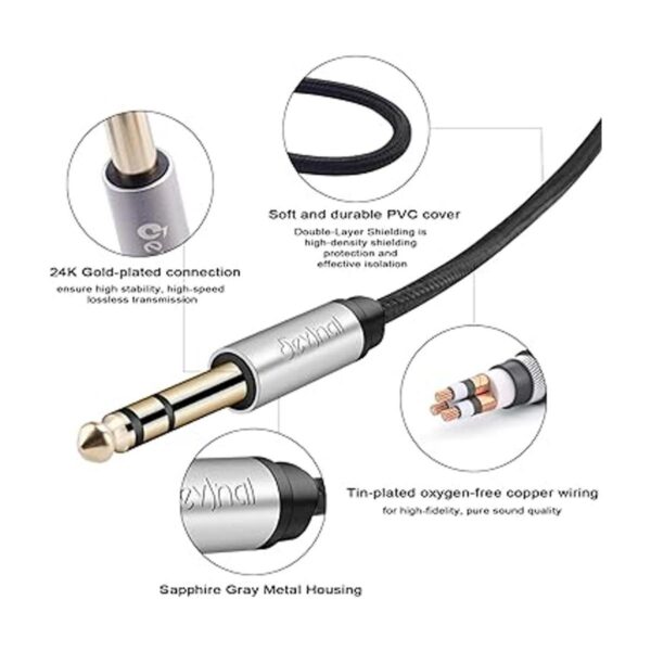 Cable de 14 pulgadas a 0.138 in de largo Devinal 0.250
