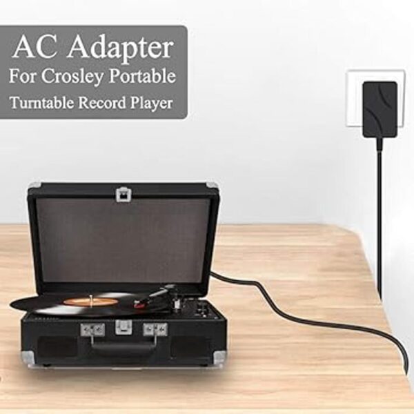 Cable de alimentación Crosley Record Player de 9 V y 2 A_4