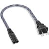 Cable de alimentación corto de 2 clavijas cable de_1