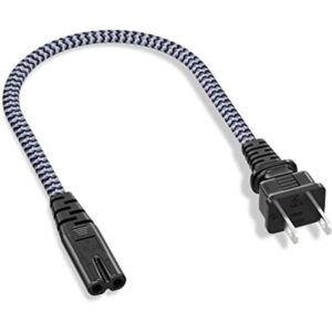Cable de alimentación corto de 2 clavijas cable de_1