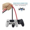 Cable de carga PS4 de 5.9 ft para cable de mando Xbox One_3