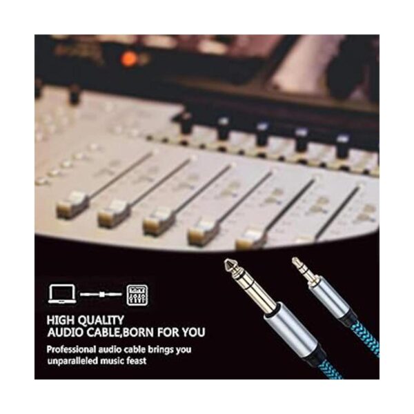 Cable de audio estéreo TRS de 0.138 in a 0.250 in para