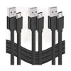 Cable de carga PS4 3 unidades de cable de carga micro USB_1