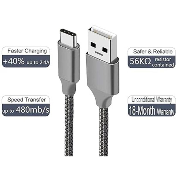 Cable de carga USB C de 10 pies paquete de 3 cables_2
