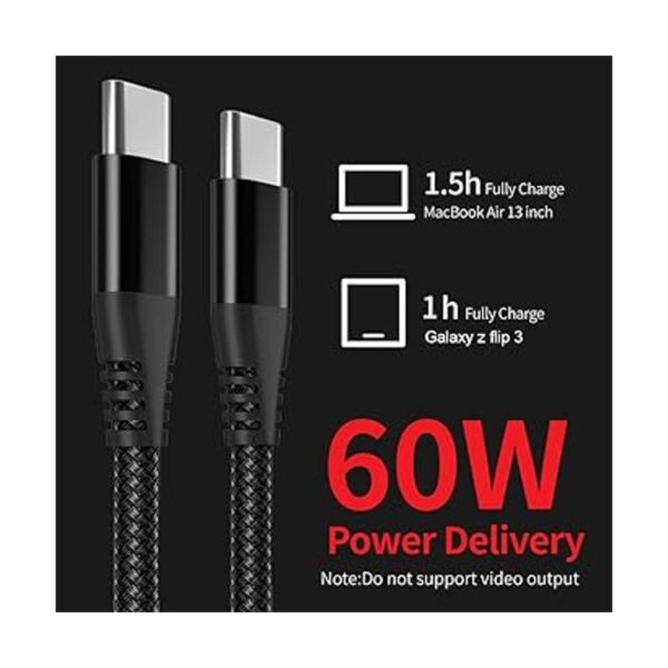 Cable de carga USB C de 10 pies compatible con Samsung_2