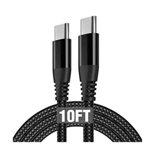 Cable de carga USB C de 10 pies compatible con Samsung_1