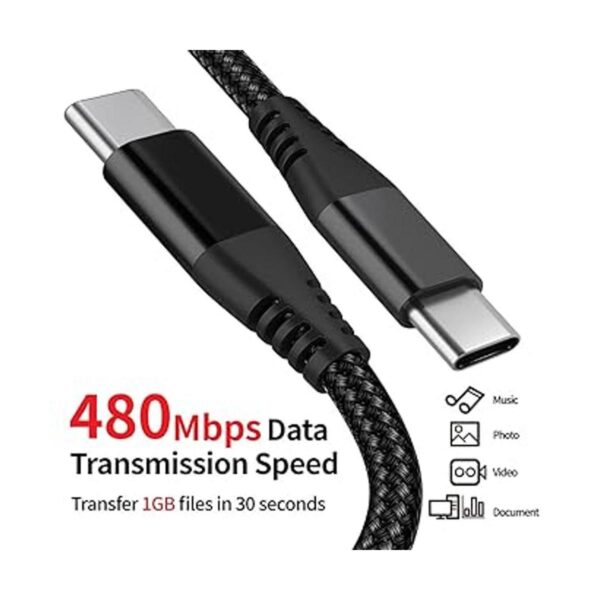 Cable de carga USB C de 10 pies compatible con Samsung_4