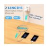 Cable de carga USB tipo C de 10 pies 6 pies de largo_2