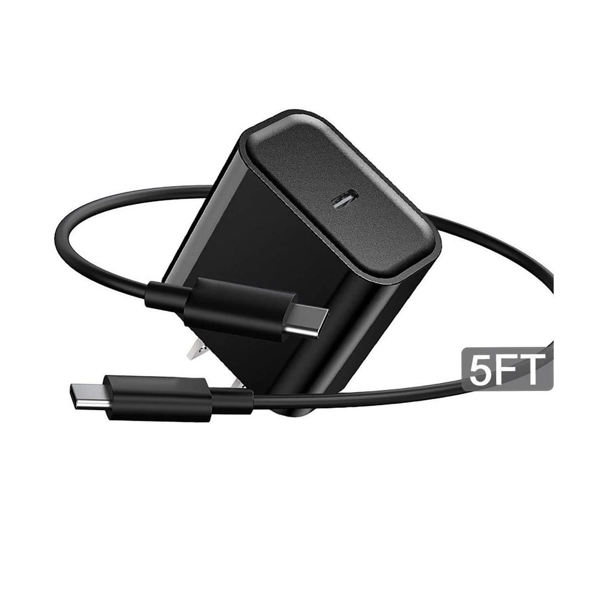 Cable de carga adaptador USB C de 5 pies compatible con