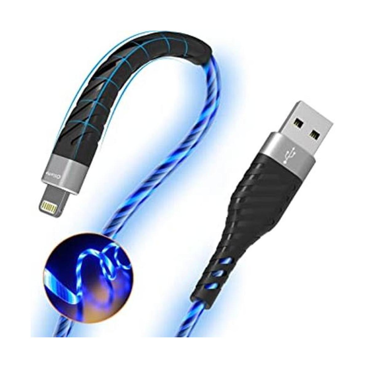 Cable de carga con luz para iPhone 1 paquete de cables