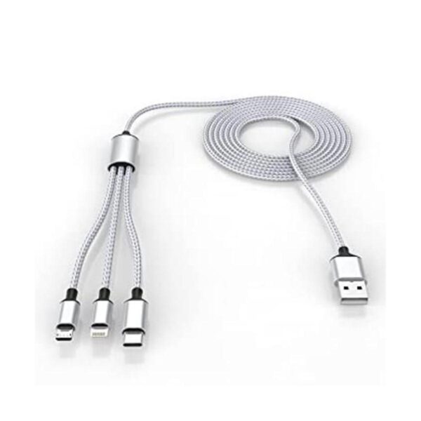 Cable de carga múltiple USB largo 3 en 1 para iPhone_1