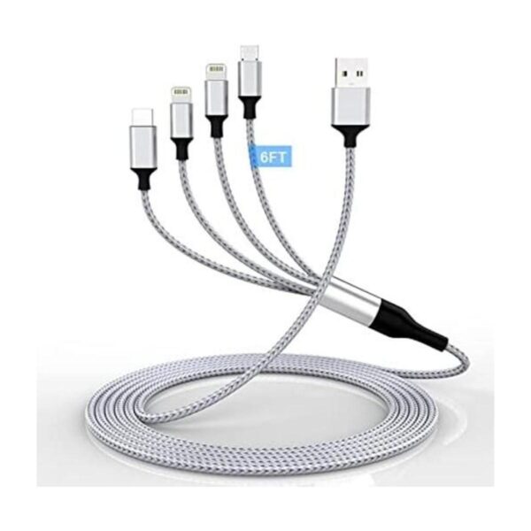 Cable de carga para iPhone de 5.9 ft6 pies multi 4 en 1_1