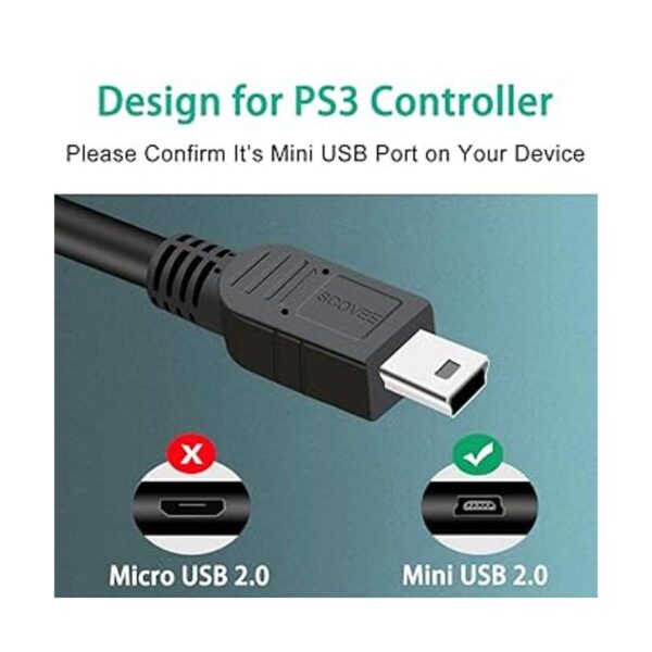 Cable de control PS3 SCOVE paquete de 2 unidades de 10_2