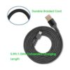 Cable de cargador rápido USB trenzado para Razer Viper_3
