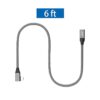 Cable de extensión USB C de 90 grados 6.6 pies de largo_3