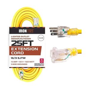 Cable de extensión amarillo de 25 pies 163 SJTW_1