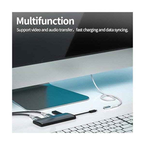 Cable de extensión USB C corto para Thunderbolt 3 Fasgear_2