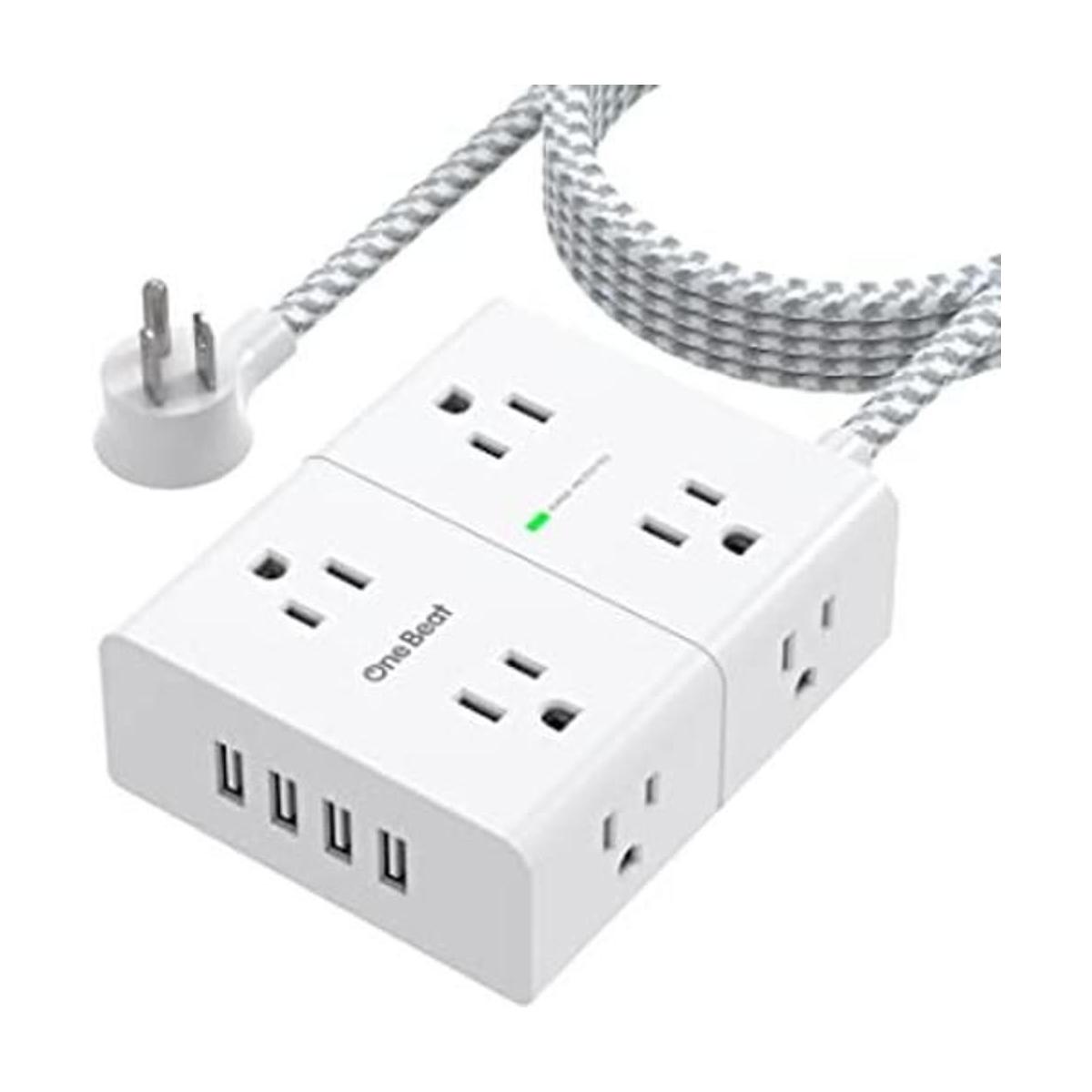 Cable de extensión de 10 pies regleta protectora de