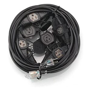 Cable de extensión de alimentación de color negro de 50_1