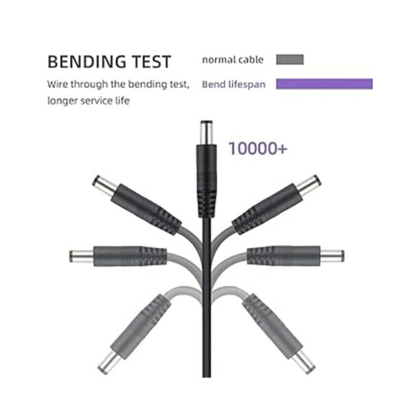 Cable de extensión de alimentación de 2 unidades 0.217 in_4