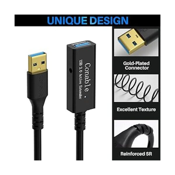 Cable de extensión largo USB 3.0 de 25 pies cable_2
