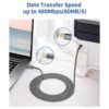 Cable de impresora USB B a USB C de 10 pies JSAUX USB C a