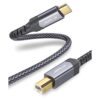 Cable de impresora USB B a USB C de 10 pies JSAUX USB C a