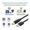 Cable de impresora NC XQIN de 25 pies cable USB para_3