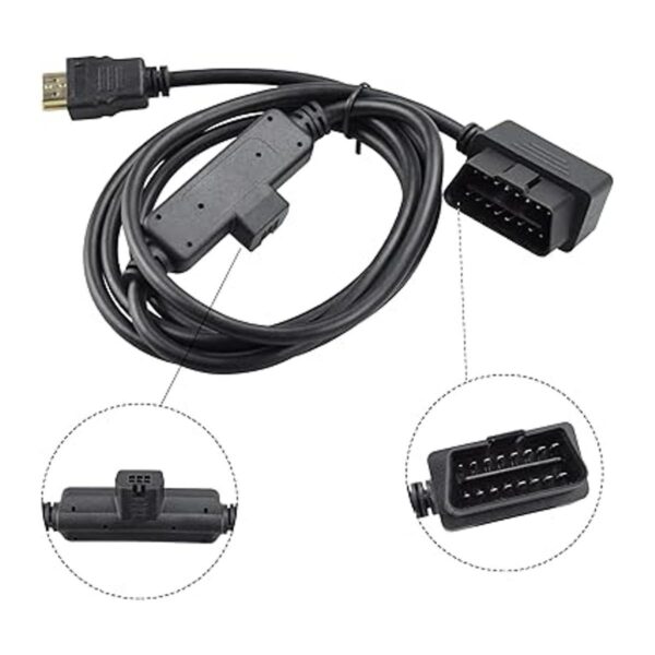 Cable de interfaz OBDII a monitor HDMI para CS2 CTS2 CTS3_3
