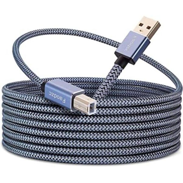 Cable de impresora Faodzc de 25 pies cable de impresora