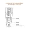 Cable de red Ethernet RJ45 para alivio de tensión paquete_2