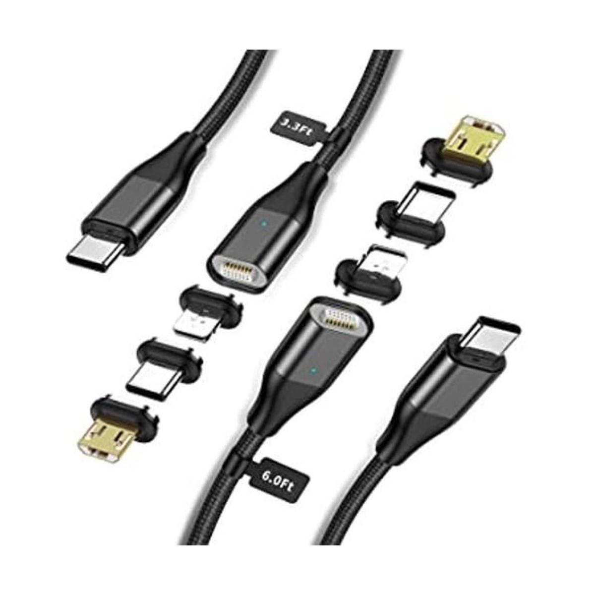 Cable magnético USB C a C 3 en 1 cable de carga YKZ