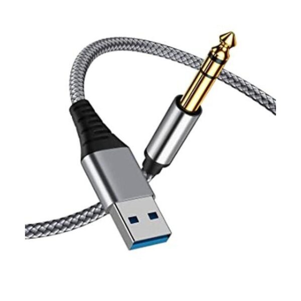 Cable estéreo USB a 14 macho TRS adaptador de audio USB_1