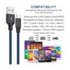 Cable micro USB de 3 pies paquete de 3 pies de nailon_2