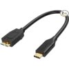 CableCreation Cable corto USB C para disco duro de 1 pie