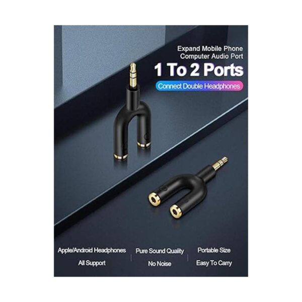 CableCreation Adaptador divisor de auriculares 3_2