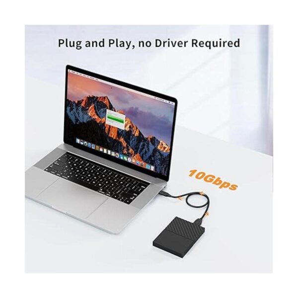 CableCreation Cable corto USB C para disco duro de 1 pie