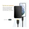 CableCreation Cable corto USB C para disco duro de 1 pie
