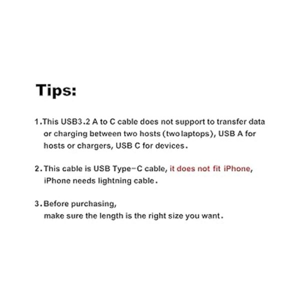 CableCreation Cable USB C a USB A de 3.3 pies USB C a USB_2