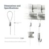 Cables de nailon para colgar 0.079 in de diámetro 72_3