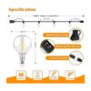 Cadena de luces LED G40 de 100 pies para exteriores_3