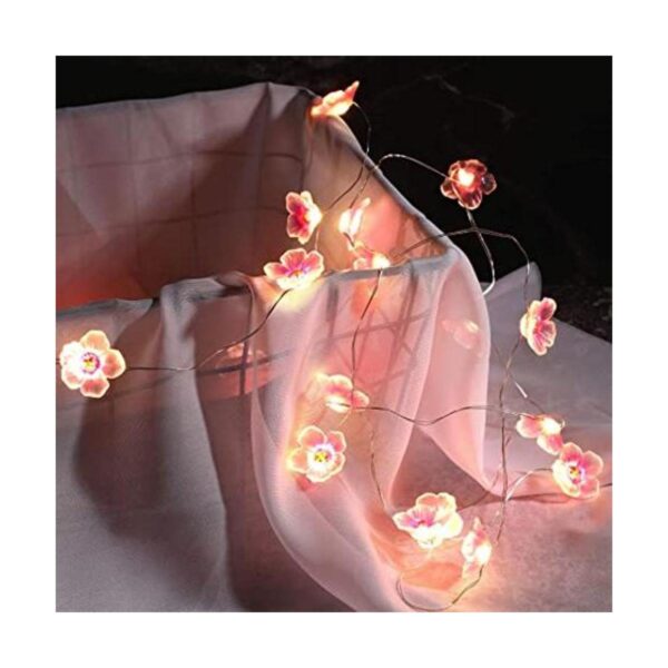 Cadena de luces LED de 6.6 pies 20 luces LED de flores de_1