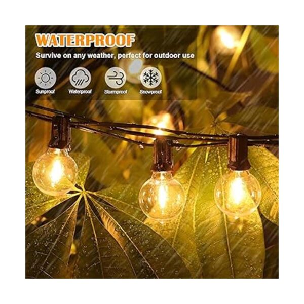 Cadena de luces LED G40 de 100 pies para exteriores_2