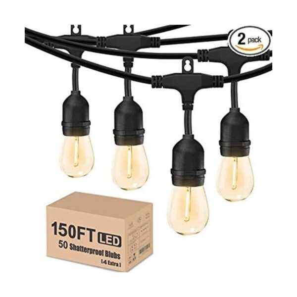 Cadena de luces para exteriores de 150 pies luces LED_1