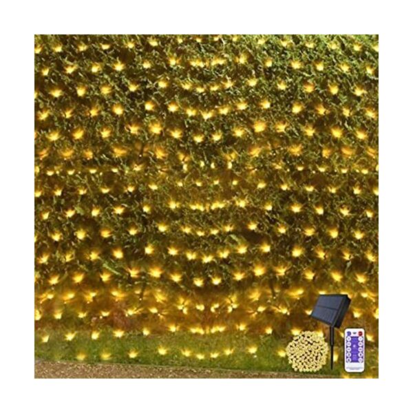 Cadena de luces de red alimentadas por energía solar para
