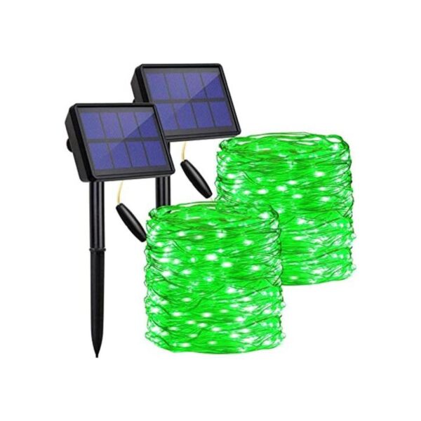 Cadena de luces solares impermeables para exteriores_1