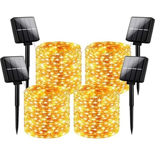 Cadena de luces solares para exteriores impermeable de 288_1