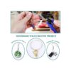 Caffox Anillos divididos para hacer joyas 700 piezas de