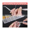 Caffox Kit de suministros para hacer aretes 2900 piezas