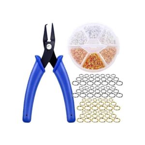 Caffox Anillos divididos para hacer joyas 700 piezas de